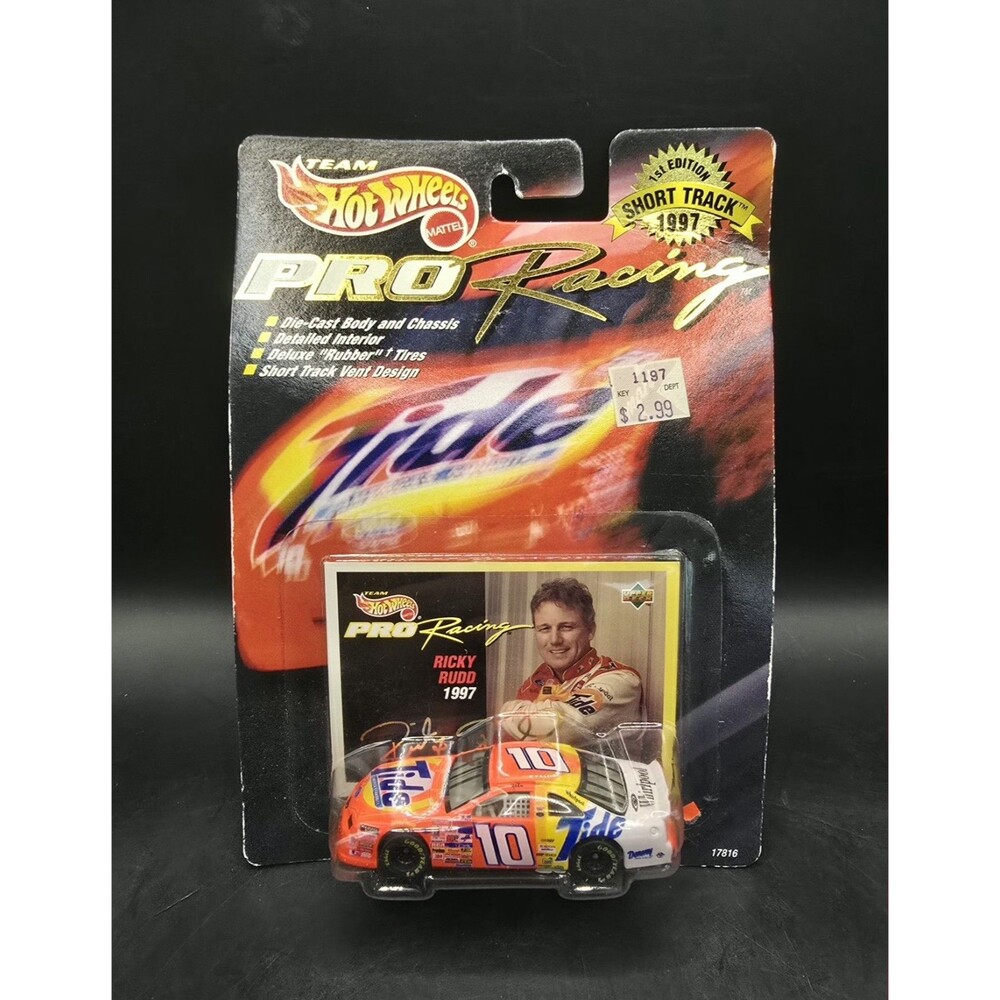 Hot Wheels Mattel Pro Racing 1997 NASCAR #10 Ricky Rudd Tide Ford